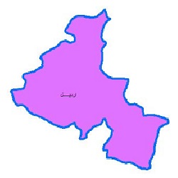 شیپ فایل محدوده سیاسی شهرستان اردبیل