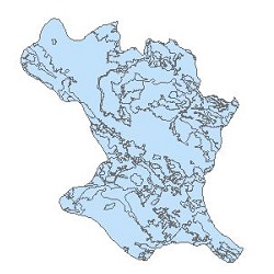 نقشه کاربری اراضی شهرستان دورود