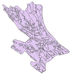 نقشه کاربری اراضی شهرستان دنا