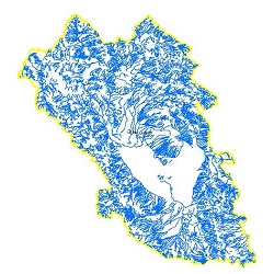 نقشه آبراهه های حوضه آبریز کویر لوت