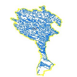 نقشه آبراهه های حوضه آبریز رودخانه کرخه