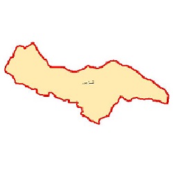 شیپ فایل محدوده سیاسی شهرستان قزوین