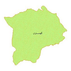 شیپ فایل محدوده سیاسی شهرستان گچساران